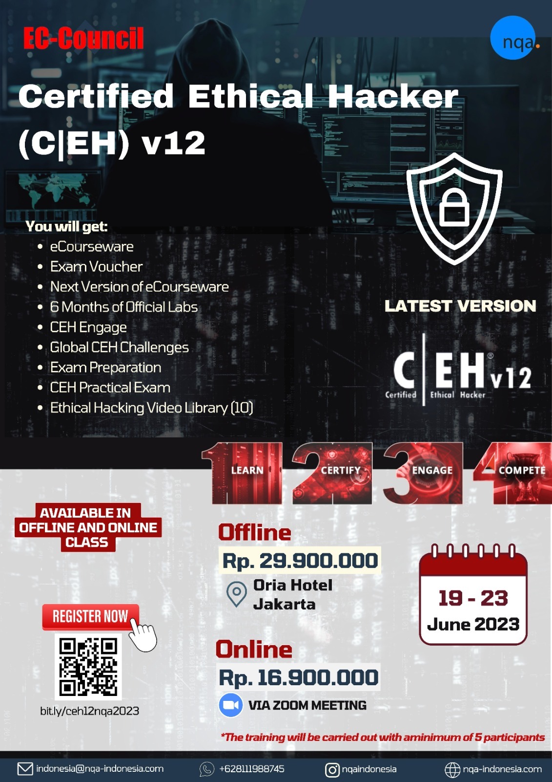 Certified Ethical Hacker (CEH) v12 – June 2023