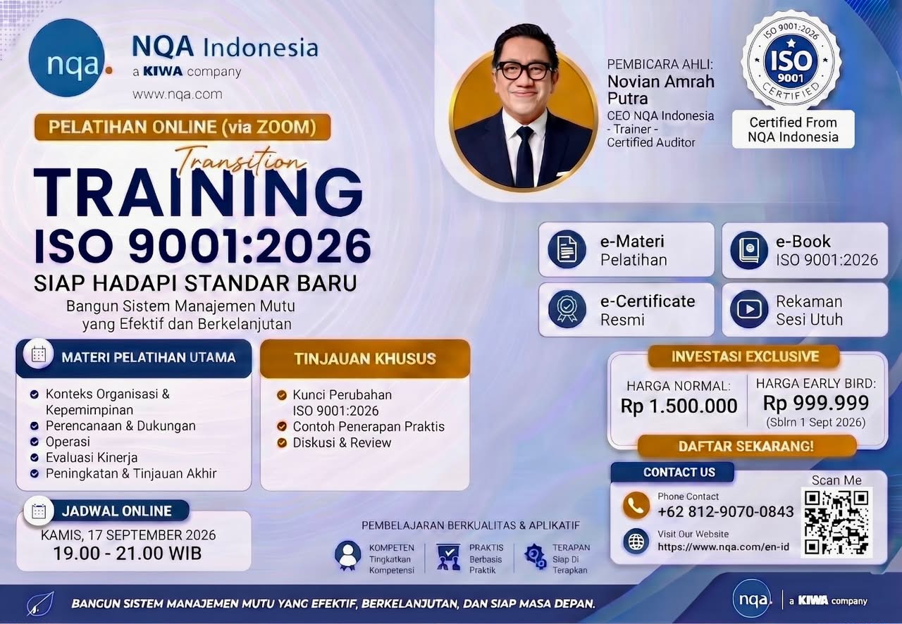 [TRAINING ONLINE EKSKLUSIF] Transition Training 9001:2026