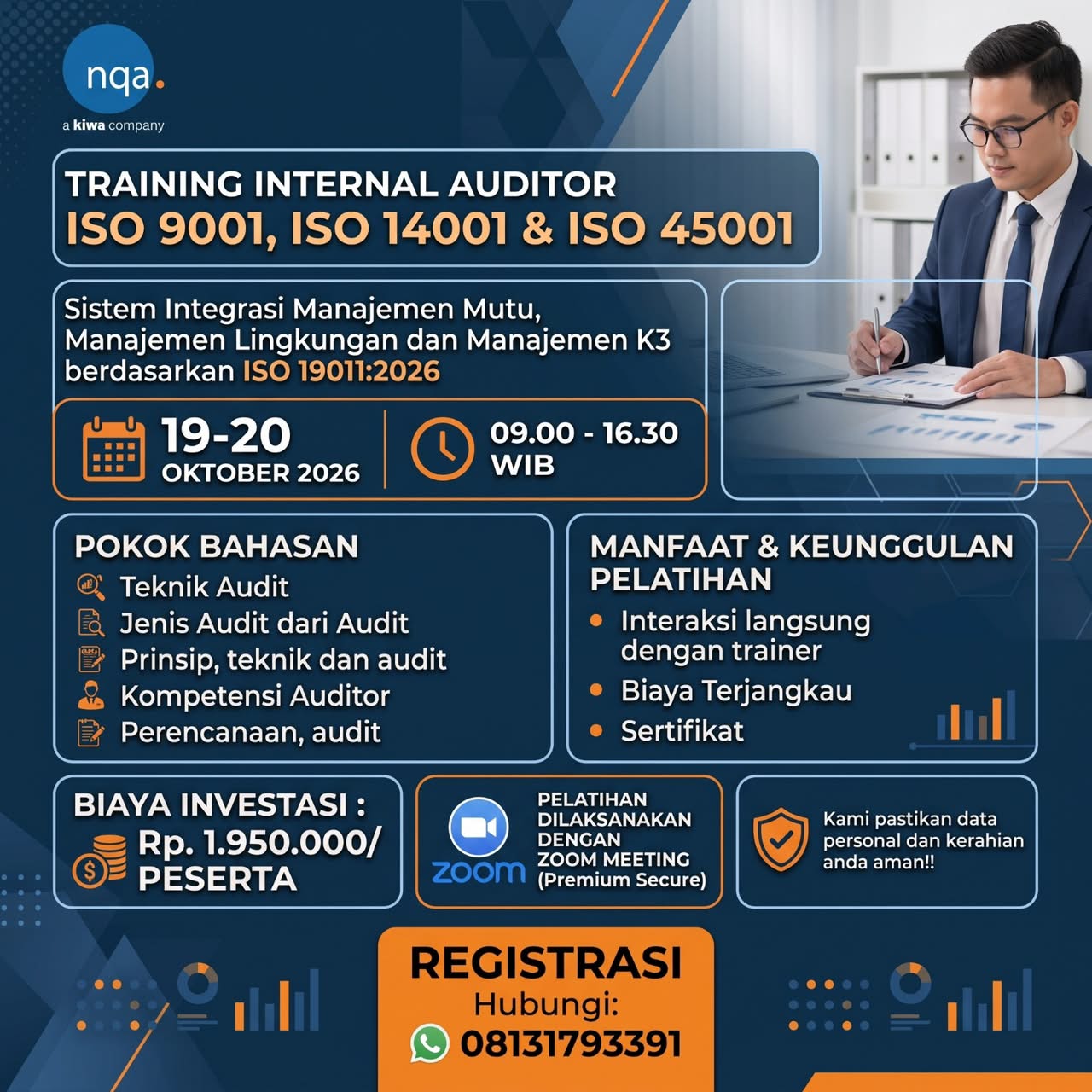 Training Online – INTERNAL AUDITOR ISO 9001, ISO 14001 & ISO 45001